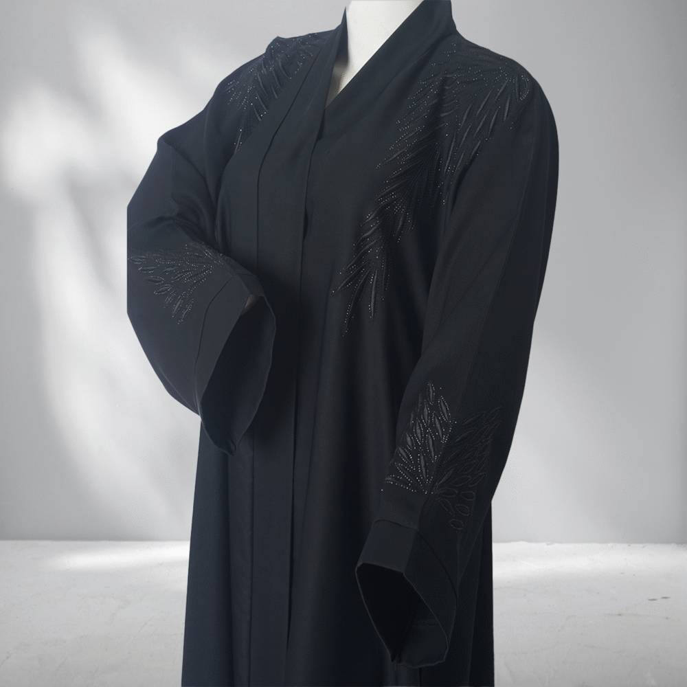 Black Embroidry in Black Stone